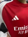 Футбольная форма с длинным рукавом детская Арсенал (Arsenal) 2024-2025 домашняя красно-бело-синяя F0003