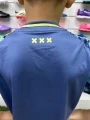 Футбольная форма детская Аякс (Ajax) 2024-2025 выездная дымчато-сине-желтая F0005