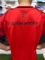 Футбольна форма дитяча Баварія (Bayern Munich) 2024-2025 домашня червоно-чорна F0006