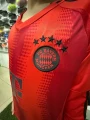 Футбольна форма з довгим рукавом дитяча Баварія (Bayern Munich) 2024-2025 домашня червоно-чорна F0007