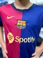 Футбольна форма дитяча Барселона (Barcelona) 2024-2025 домашня темно-синьо-червона F0009
