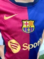 Футбольна форма дитяча Барселона (Barcelona) 2024-2025 домашня темно-синьо-червона F0009