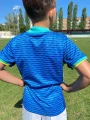 Футбольна форма дитяча збірної Бразилії 2024-2025 виїзна синьо-біла F0017