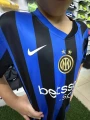 Футбольна форма дитяча Інтер (Inter Milan) 2024-2025 домашня синьо-чорна F0019
