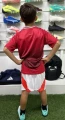 Футбольная форма детская Манчестер Юнайтед (Manchester United) 2024-2025 домашняя красно-белая F0024