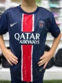 Футбольна форма дитяча ПСЖ (PSG) 2024-2025 домашня темно-синьо-червона F0028