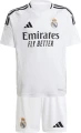 Футбольна форма дитяча Реал Мадрид (Real Madrid) 2024-2025 домашня біло-чорна F0031