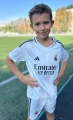 Футбольная форма детская Реал Мадрид (Real Madrid) 2024-2025 домашняя бело-черная F0031
