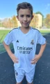 Футбольна форма дитяча Реал Мадрид (Real Madrid) Mbappe 9 2024-2025 домашня біло-чорна F0033