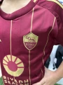 Футбольна форма дитяча Рома (Roma) 2024-2025 домашня бордово-золота F0038