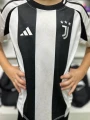 Футбольная форма детская Ювентус (Juventus) 2024-2025 домашняя черно-белая F0041