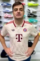 Футболка Бавария (Bayern Munich) 2024-2025 резервная бежево-красная F0049