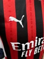 Футболка Мілан (Milan) 2024-2025 домашня червоно-чорно-біла F0057