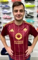 Футболка Рома (Roma) 2024-2025 домашня бордово-золота F0063