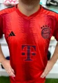 Футбольная форма Бавария (Bayern Munich) 2024-2025 домашняя красно-черная F0071