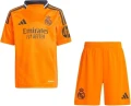 Футбольна форма Реал Мадрид (Real Madrid) 2024-2025 виїзна помаранчево-чорна F0085