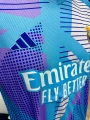 Футбольная форма Реал Мадрид (Real Madrid) 2024-2025 вратарская голубо-фиолетово-синяя F0086