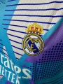 Футбольная форма Реал Мадрид (Real Madrid) 2024-2025 вратарская голубо-фиолетово-синяя F0086