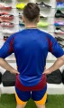 Футбольна форма Рома (Roma) 2024-2025 резервна темно-синьо-бордово-жовтогаряча F0094