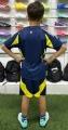 Футбольна форма дитяча Аль-Наср (Al Nassr) 2024-2025 виїзна темно-синьо-жовта F0099