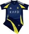 Футбольна форма Аль-Наср (Al Nassr) 2024-2025 виїзна темно-синьо-жовта F0105