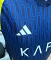 Футбольна форма Аль-Наср (Al Nassr) 2024-2025 виїзна темно-синьо-жовта F0105