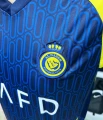 Футбольна форма Аль-Наср (Al Nassr) 2024-2025 виїзна темно-синьо-жовта F0105