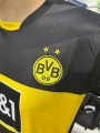 Футбольна форма Боруссія Дортмунд (Borussia Dortmund) 2024-2025 виїзна темно-сіро-чорно-жовта F0110