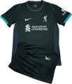 Футбольна форма Ліверпуль (Liverpool) 2024-2025 виїзна антрацитово-бірюзова F0112