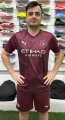 Футбольна форма Манчестер Сіті (Manchester City) 2024-2025 виїзна бордова F0116