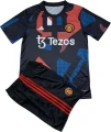 Футбольная форма Манчестер Юнайтед (Manchester United) 2024-2025 тренировочная черно-темно-сине-красная F0117