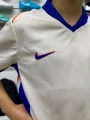 Футбольная форма детская Челси (Chelsea) 2024/2025 выездная бежево-сине-оранжевая F0121