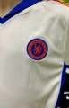 Футбольная форма детская Челси (Chelsea) 2024/2025 выездная бежево-сине-оранжевая F0121