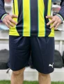 Футбольна форма з довгим рукавом Манчестер Сіті (Manchester City) 2024/2025 виїзна чорно-жовто-блакитна F0122
