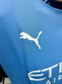 Футбольна форма з довгим рукавом Манчестер Сіті (Manchester City) 2024/2025 домашня блакитно-біла F0123