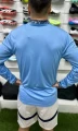 Футбольна форма з довгим рукавом Манчестер Сіті (Manchester City) 2024/2025 домашня блакитно-біла F0123