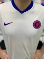 Футбольна форма Челсі (Chelsea) 2024/2025 виїзна бежево-синьо-помаранчева F0124