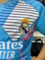 Воротарська форма дитяча Реал Мадрид (Real Madrid) 2024-2025 блакитно-фіолетово-синя F0151