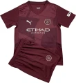 Футбольна форма дитяча Манчестер Сіті (Manchester City) 2024-2025 виїзна бордова F0185