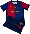 Футбольна форма дитяча Барселона (Barcelona) Travis Scott 2024-2025 домашня темно-синьо-червона F0198