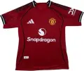 Футболка Манчестер Юнайтед (Manchester United) 2025-2026 домашняя красно-черно-белая F0228