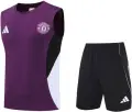 Футбольная форма Манчестер Юнайтед (Manchester United) 2024-2025 тренировочная фиолетово-черная F0221