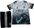 Футбольна форма Реал Мадрид (Real Madrid) 2025-2026 тренувальна чорно-біло-бірюзова F0249