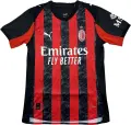 Футболка Мілан (Milan) 2025-2026 домашня червоно-чорна F0260
