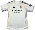 Футболка Реал Мадрид (Real Madrid) 2025-2026 домашня біло-чорно-жовта F0261