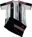 Футбольна форма дитяча Ювентус (Juventus) 2025-2026 домашня біло-чорно-рожева F0337