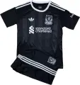 Вратарская форма Ливерпуль (Liverpool) 2025-2026 черно-белая F0361