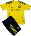 Футбольна форма дитяча Аль-Наср (Al Nassr) 2025-2026 домашня жовто-чорна F0363