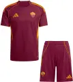 Футбольна форма Рома (Roma) 2025-2026 домашня бордово-помаранчева F0387
