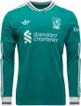 Футболка з довгим рукавом Ліверпуль (Liverpool) 2025-2026 резервна зелено-біла F0395